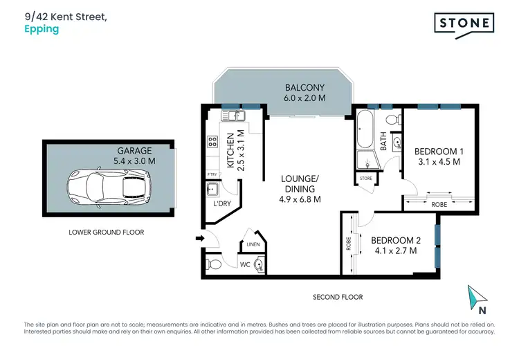 Floorplan of Homely unit listing, 9/42 Kent Street, Epping NSW 2121