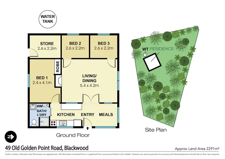 Floorplan of Homely house listing, 49 Old Golden Point Road, Blackwood VIC 3458