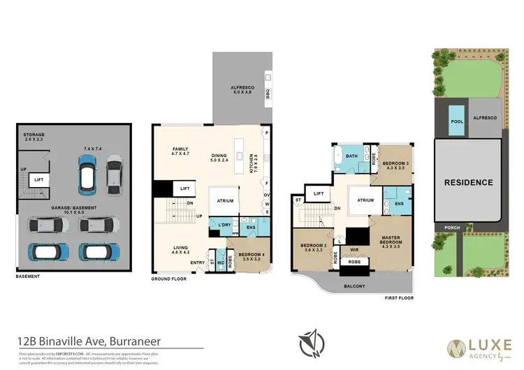 Floorplan of Homely semi-detached listing, 12b Binaville Avenue, Burraneer NSW 2230