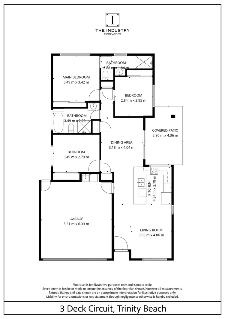 Floorplan of Homely house listing, 3 Deck Circuit, Trinity Beach QLD 4879