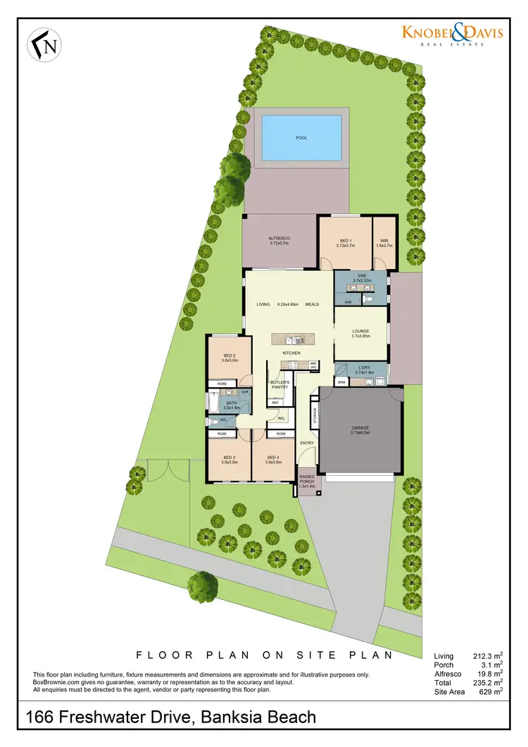 Floorplan of Homely house listing, 166 Freshwater Drive, Banksia Beach QLD 4507