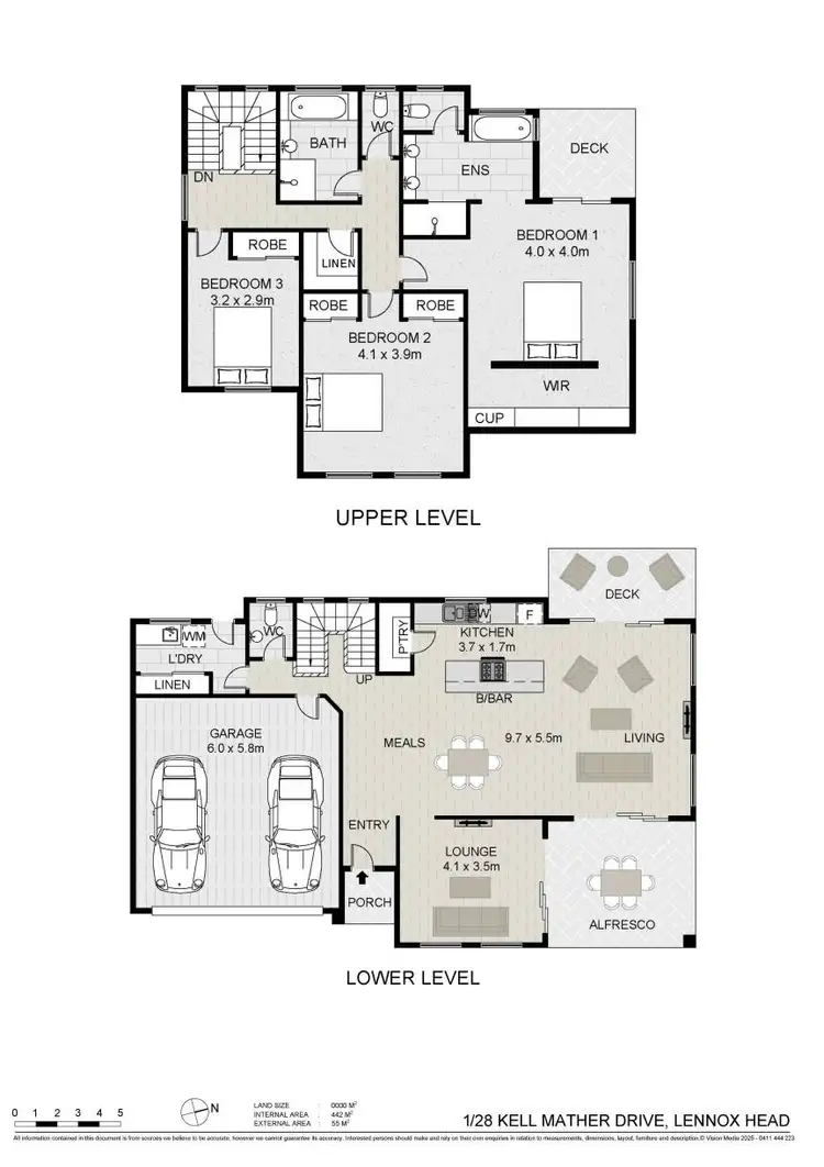 Floorplan of Homely house listing, 1/28 Kell Mather Drive, Lennox Head NSW 2478