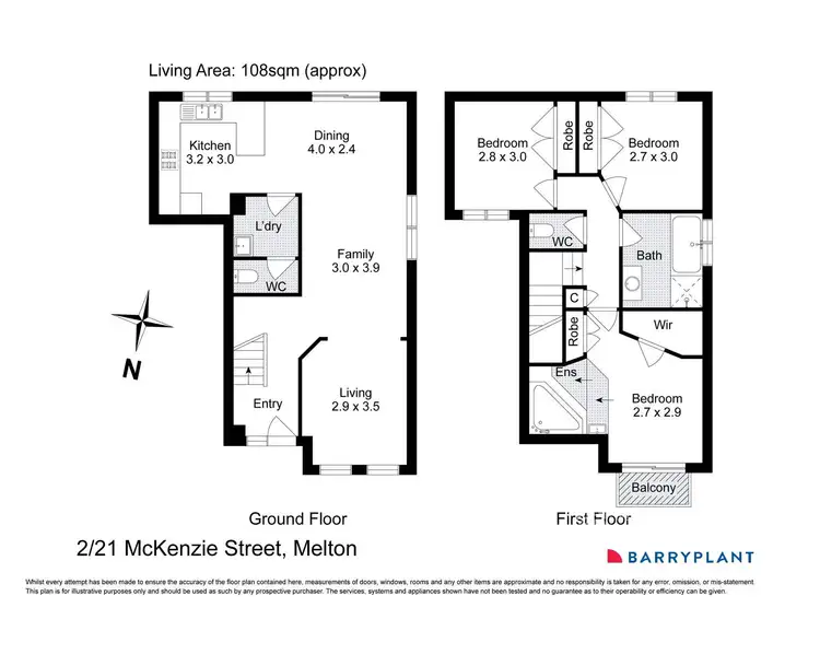 Floorplan of Homely house listing, 21 McKenzie Street, Melton VIC 3337