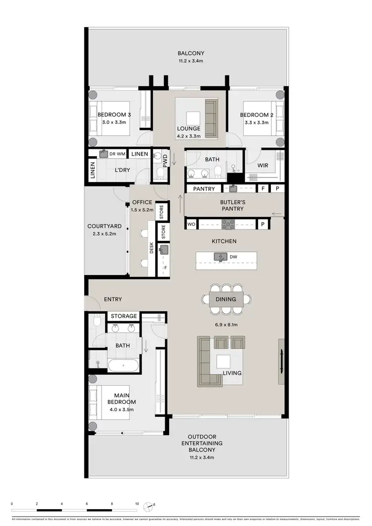 Floorplan of Homely apartment listing, 201/20 Lady Nelson Drive, Rippleside VIC 3215