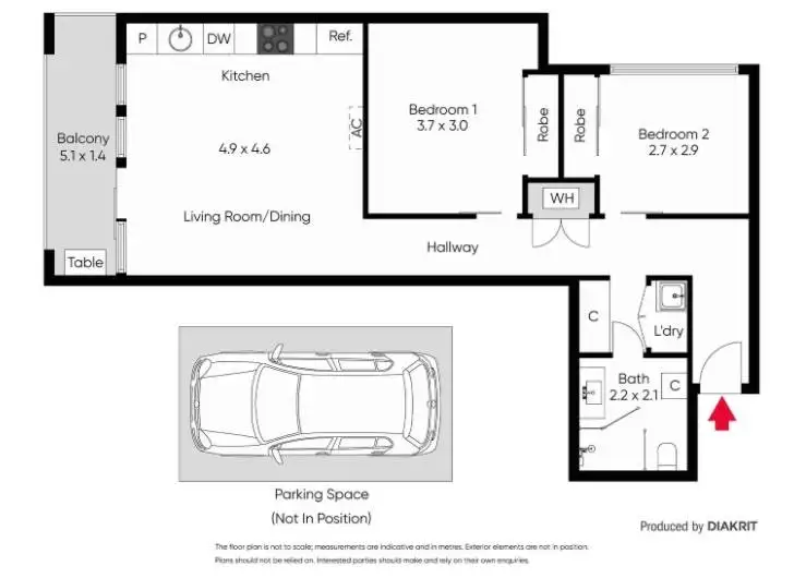 Floorplan of Homely apartment listing, 204/24 Wilson Street, South Yarra VIC 3141