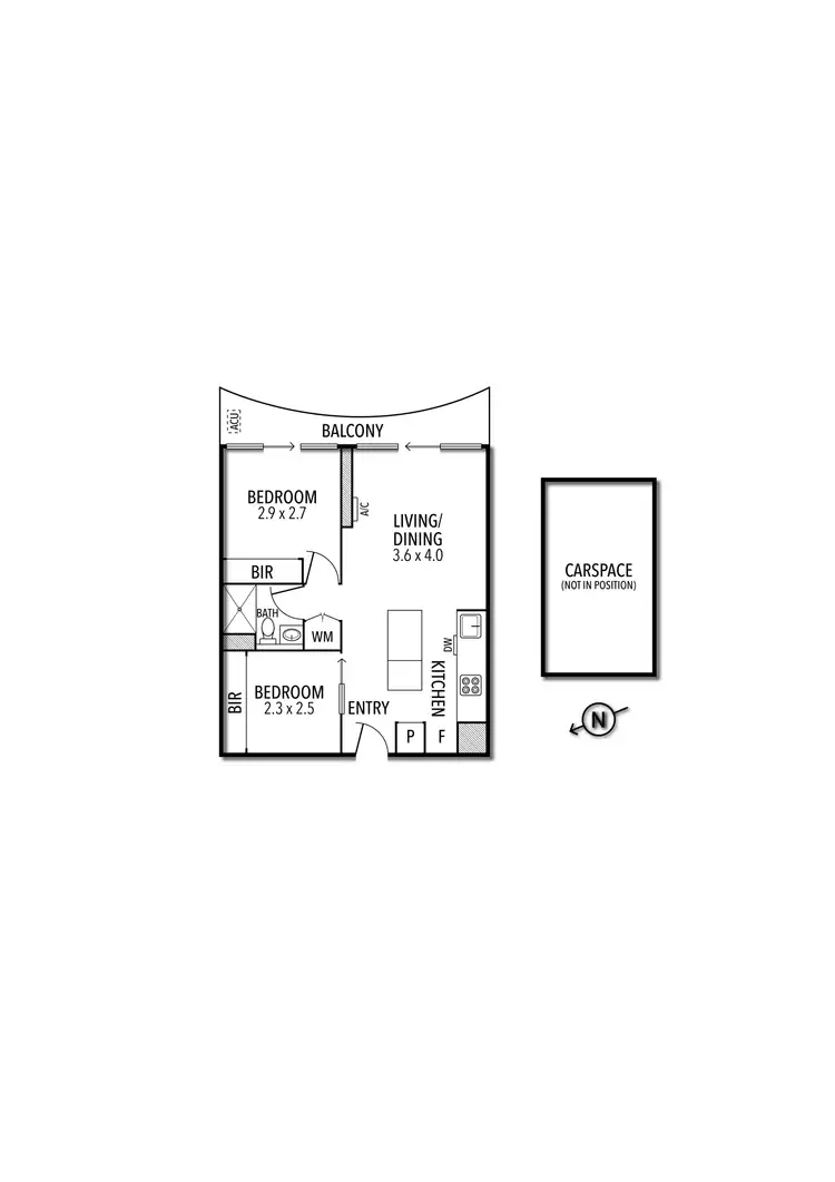 Floorplan of Homely apartment listing, 2511/50 Albert Road, South Melbourne VIC 3205