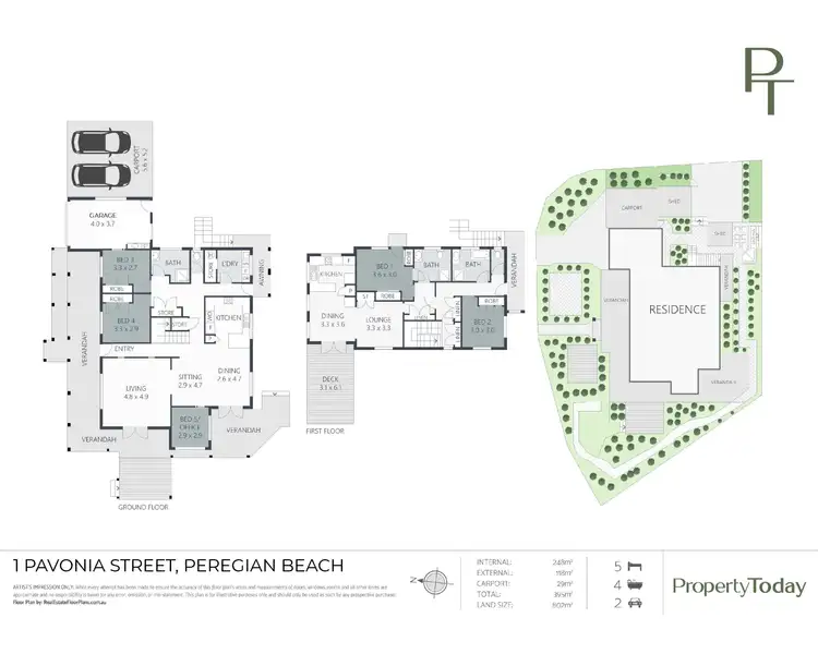 Floorplan of Homely house listing, 1 Pavonia Street, Peregian Beach QLD 4573