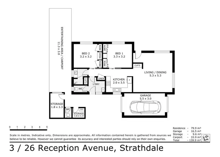 Floorplan of Homely unit listing, 3/26 Reception Avenue, Strathdale VIC 3550