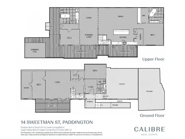 Floorplan of Homely house listing, 14 Sweetman Street, Paddington QLD 4064