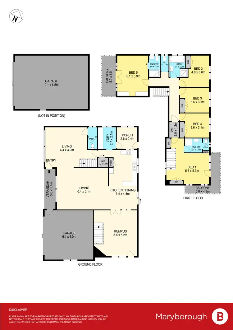 Floorplan of Homely house listing, 66-68 Laidman Street, Maryborough VIC 3465