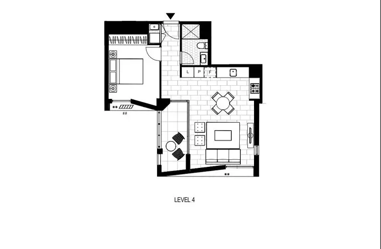 Floorplan of Homely apartment listing, 411/159 Ross Street, Glebe NSW 2037