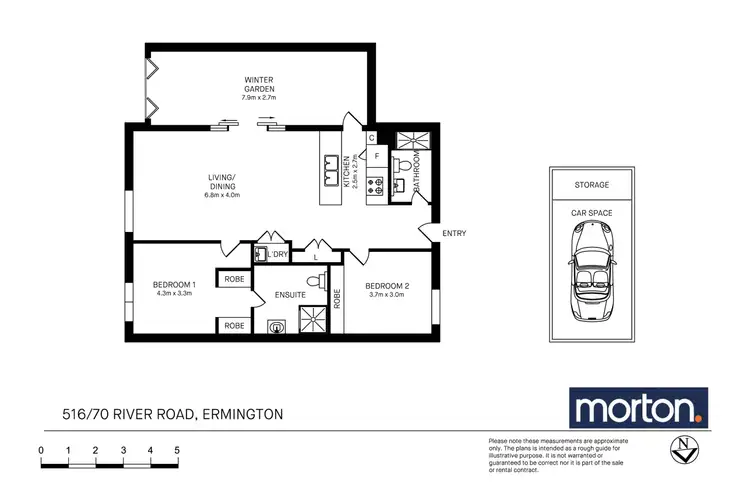 Floorplan of Homely apartment listing, 516/70 River Road, Ermington NSW 2115