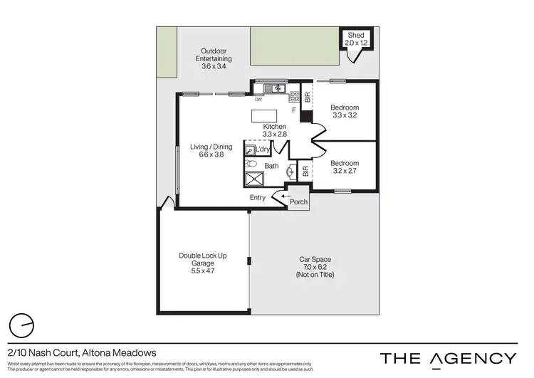 Floorplan of Homely unit listing, 2/10 Nash Court, Altona Meadows VIC 3028