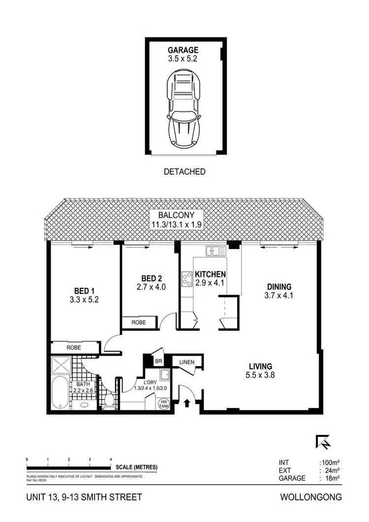 Floorplan of Homely apartment listing, 13/9-13 Smith Street, Wollongong NSW 2500