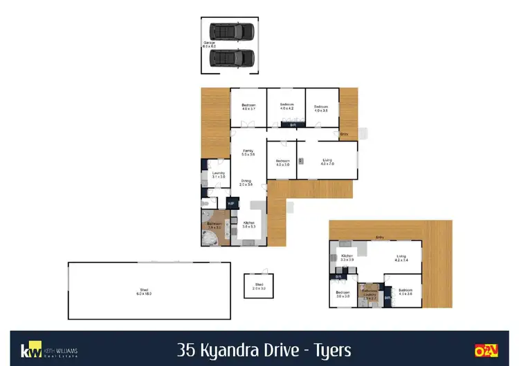 Floorplan of Homely house listing, 35 Kyandra Drive, Tyers VIC 3844