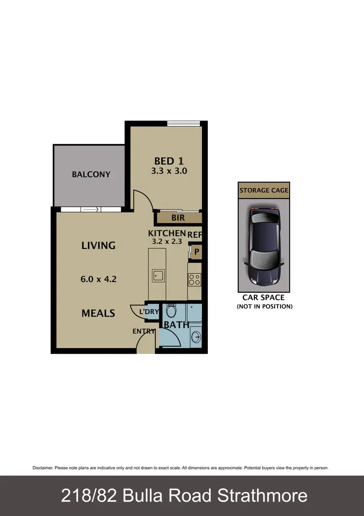 Floorplan of Homely apartment listing, 218/82 Bulla Road, Strathmore VIC 3041