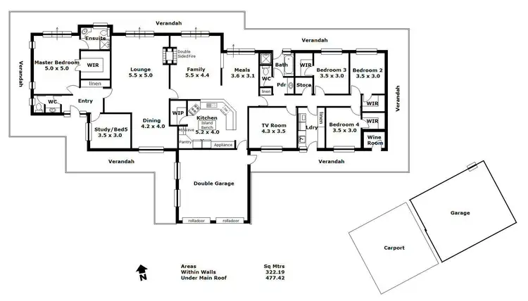 Floorplan of Homely house listing, 49 Downers Road, Oakbank SA 5243