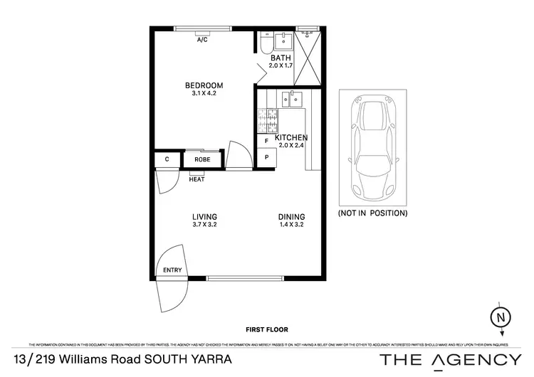 Floorplan of Homely apartment listing, 13/219 Williams Road, South Yarra VIC 3141