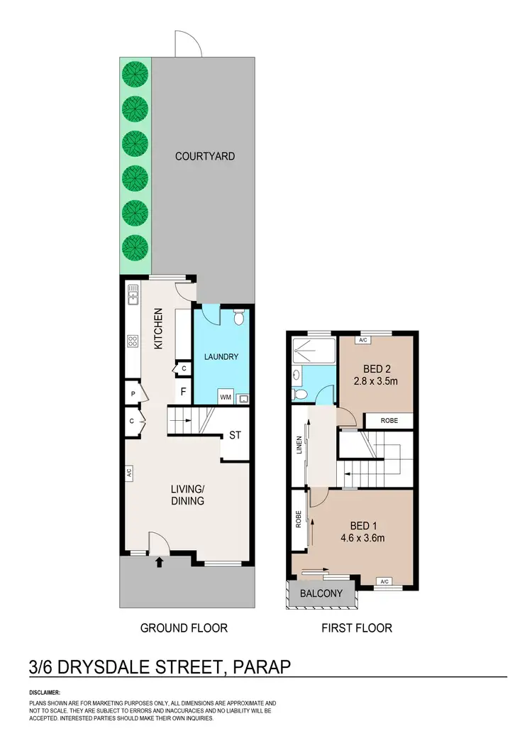 Floorplan of Homely townhouse listing, 3/6 Drysdale Street, Parap NT 820