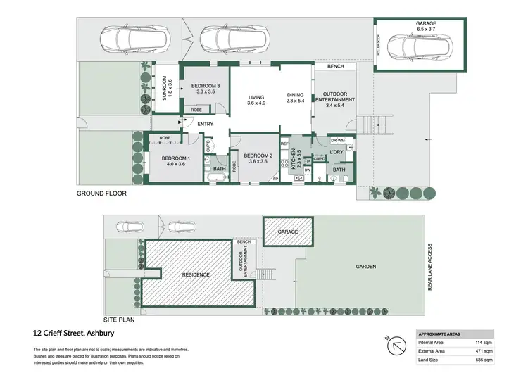 Floorplan of Homely house listing, 12 Crieff Street, Ashbury NSW 2193