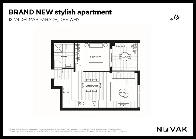 Floorplan of Homely apartment listing, 122/4 Delmar Parade, Dee Why NSW 2099