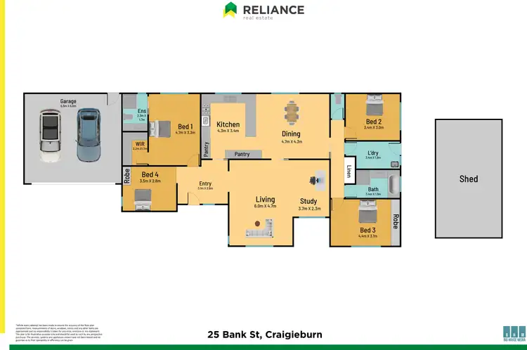 Floorplan of Homely house listing, 25 Bank Street, Craigieburn VIC 3064