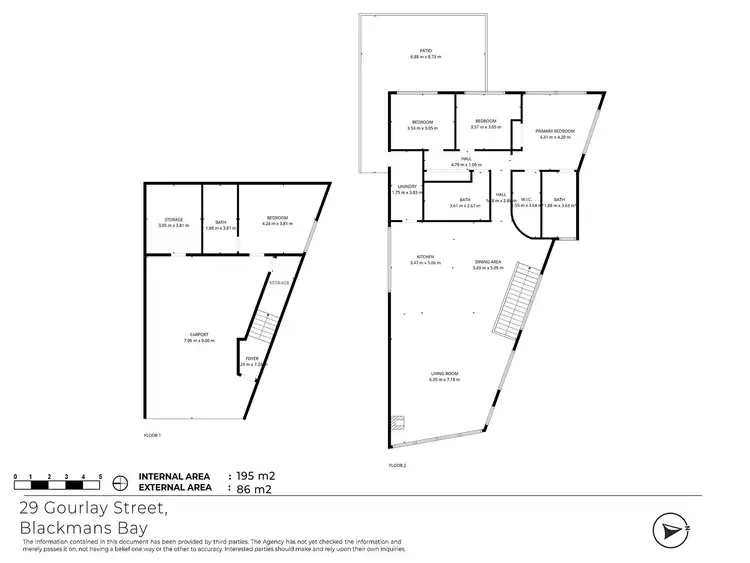 Floorplan of Homely house listing, 29 Gourlay Street, Blackmans Bay TAS 7052