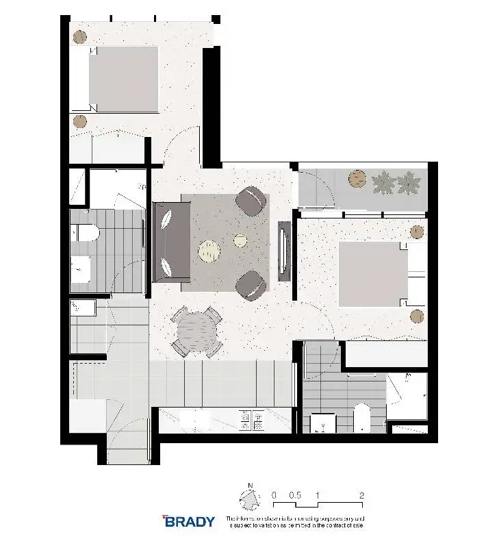 Floorplan of Homely apartment listing, 4011/500 Elizabeth Street, Melbourne VIC 3000