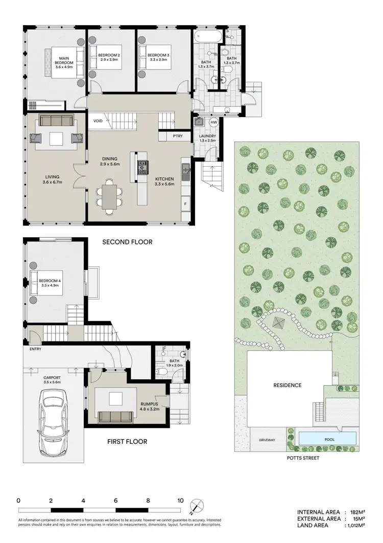 Floorplan of Homely house listing, 29 Potts Street, Belgian Gardens QLD 4810