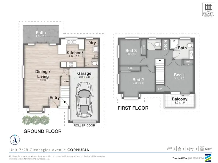 Floorplan of Homely townhouse listing, 7/28 Gleneagles Drive, Cornubia QLD 4130