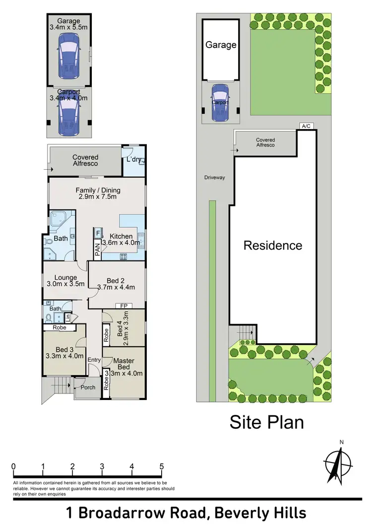 Floorplan of Homely house listing, 1 Broadarrow Road, Beverly Hills NSW 2209