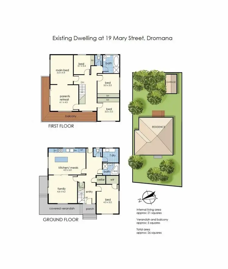 Floorplan of Homely house listing, 19 Mary Street, Dromana VIC 3936