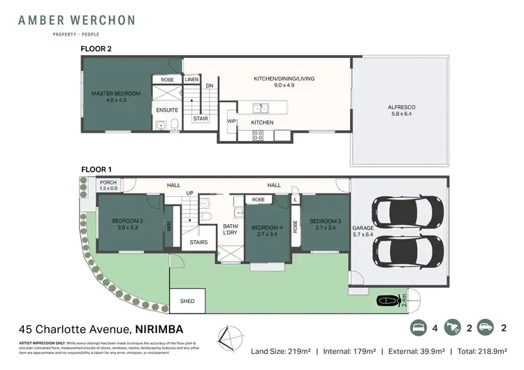 Floorplan of Homely house listing, 45 Charlotte Avenue, Nirimba QLD 4551