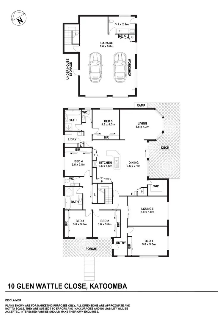 Floorplan of Homely house listing, 10 Glen Wattle Close, Katoomba NSW 2780
