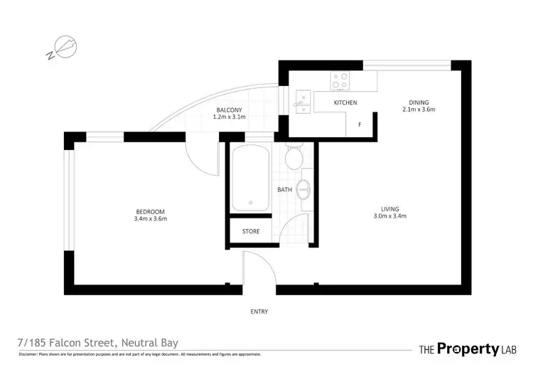 Floorplan of Homely apartment listing, 7/185 Falcon Street, Neutral Bay NSW 2089