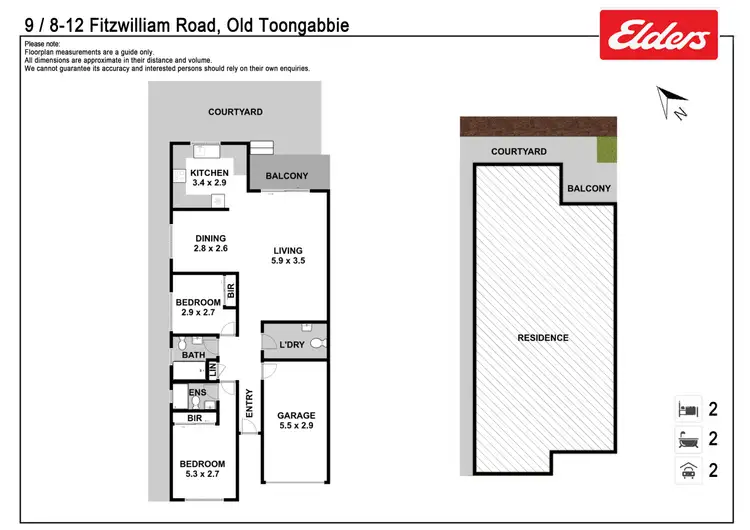 Floorplan of Homely villa listing, 9/8-12 Fitzwilliam Road, Old Toongabbie NSW 2146