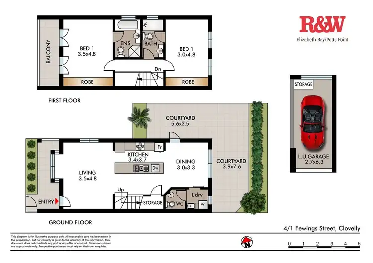 Floorplan of Homely apartment listing, 4/1 Fewings Street, Clovelly NSW 2031