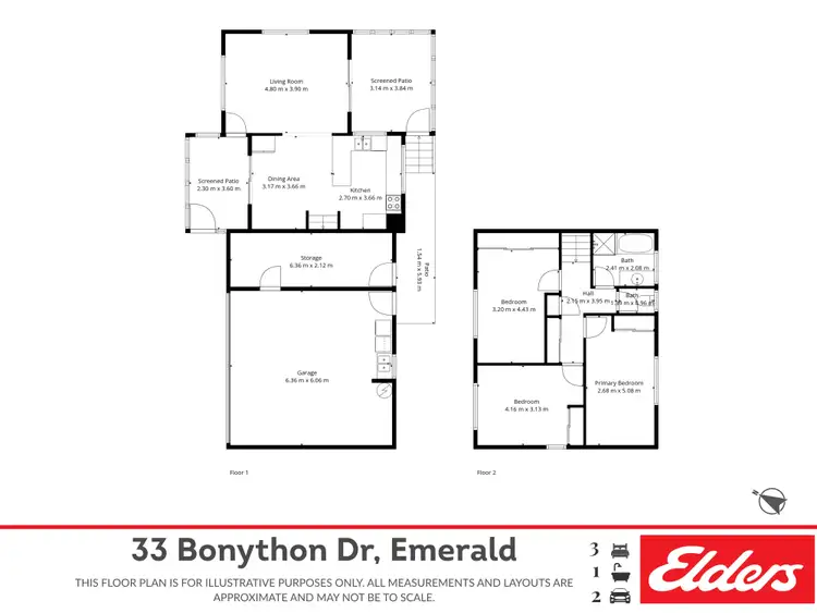 Floorplan of Homely house listing, 33 Bonython Drive, Emerald QLD 4720