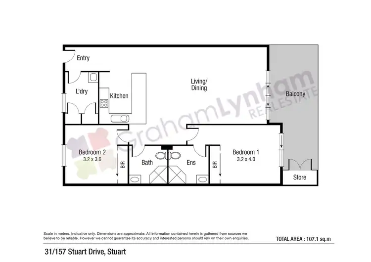 Floorplan of Homely unit listing, 31/157-159 Stuart Drive, Wulguru QLD 4811