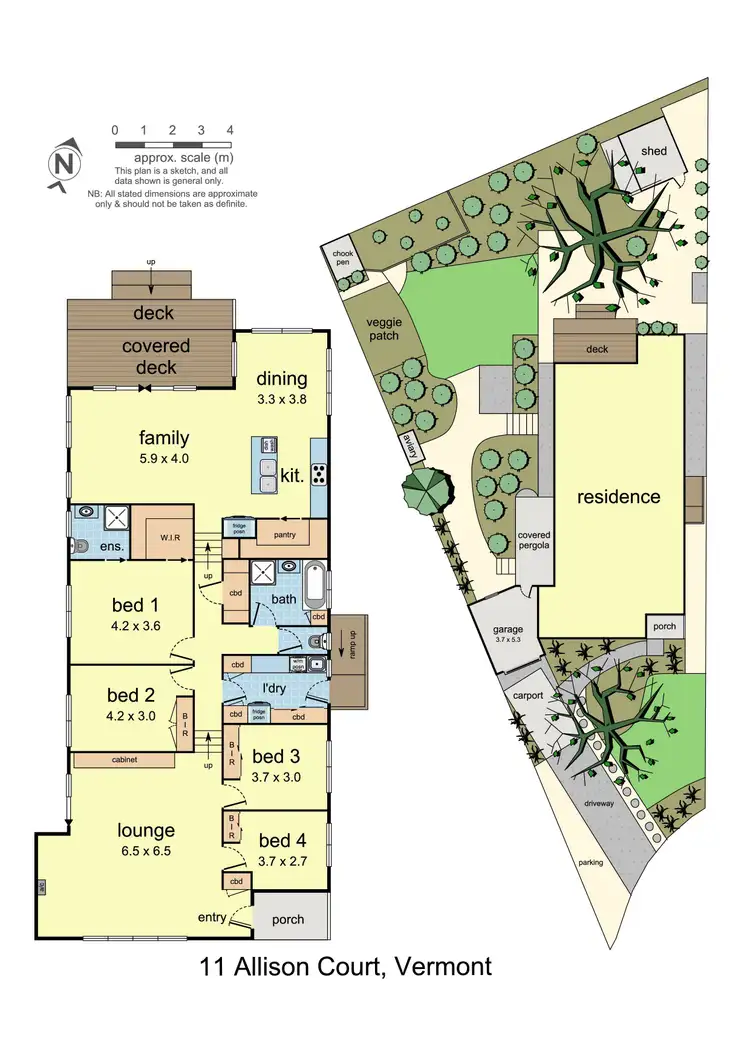 Floorplan of Homely house listing, 11 Allison Court, Vermont VIC 3133