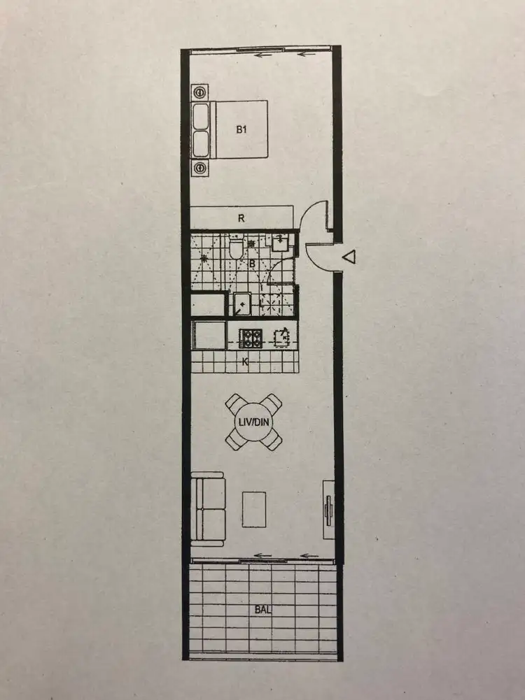 Floorplan of Homely apartment listing, R403/1 Retreat Street, Alexandria NSW 2015