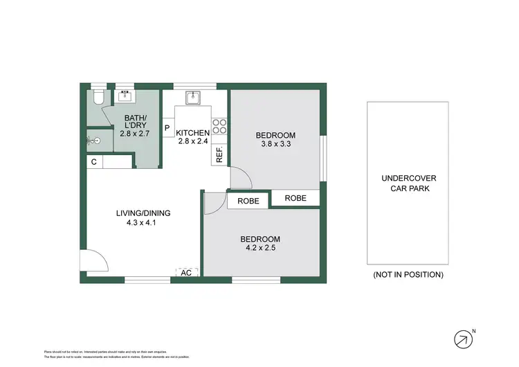 Floorplan of Homely unit listing, 1/12 Collins Street, Mentone VIC 3194