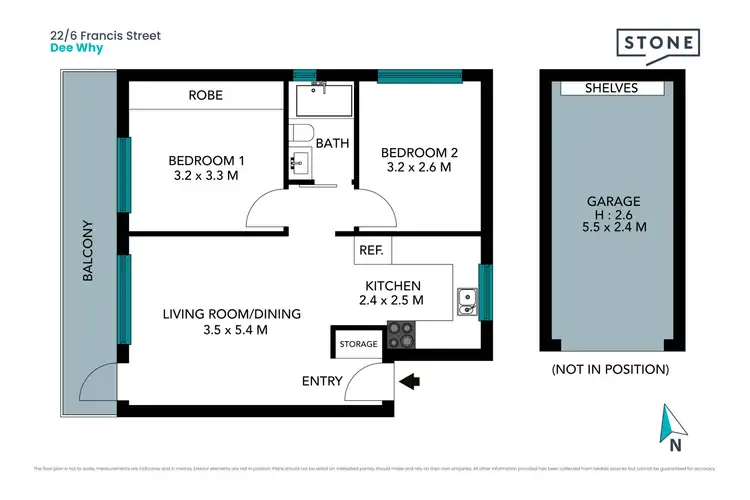 Floorplan of Homely apartment listing, 22/6 Francis Street, Dee Why NSW 2099