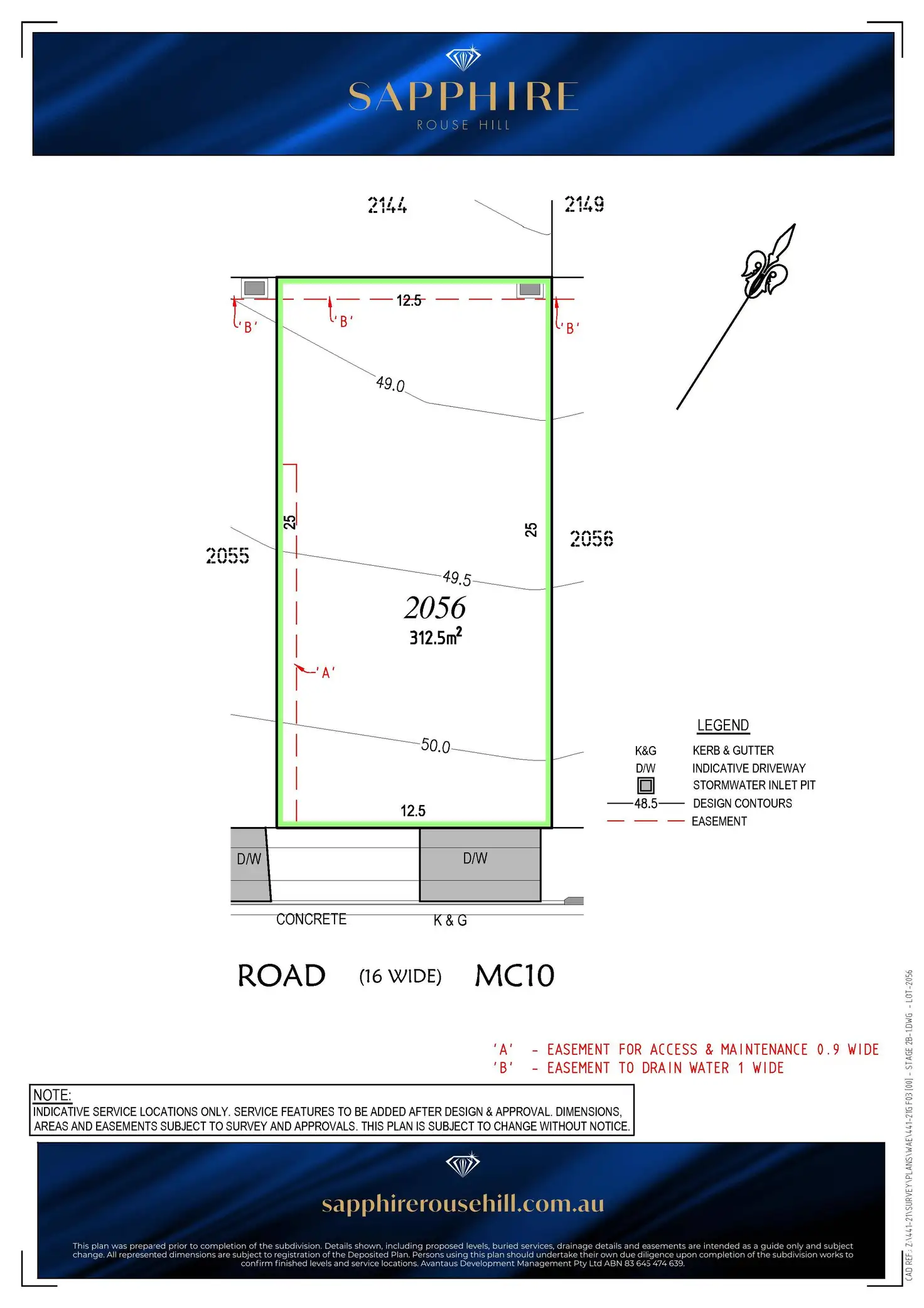 Floorplan of Homely land listing, Lot 2056/259 Riverstone Road, Rouse Hill NSW 2155