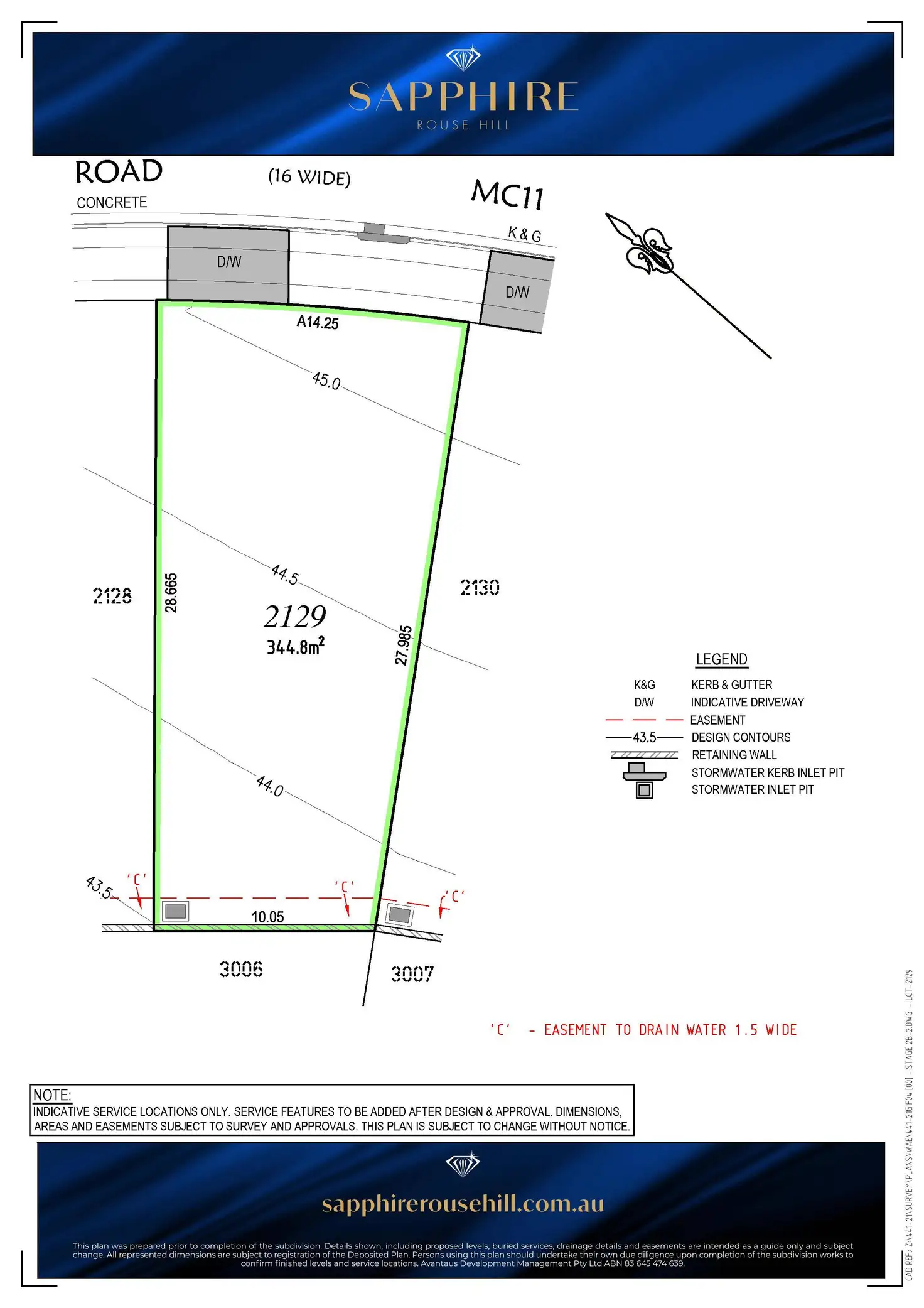 Floorplan of Homely land listing, Lot 2129/259 Riverstone Road, Rouse Hill NSW 2155