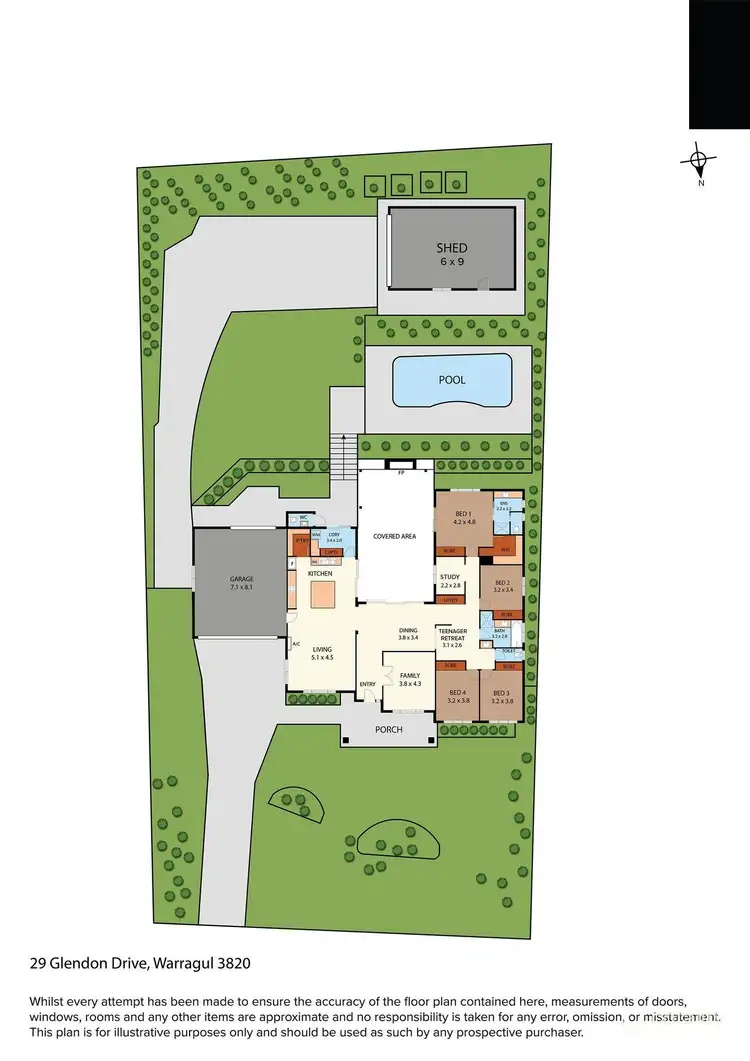 Floorplan of Homely house listing, 29 Glendon Drive, Warragul VIC 3820
