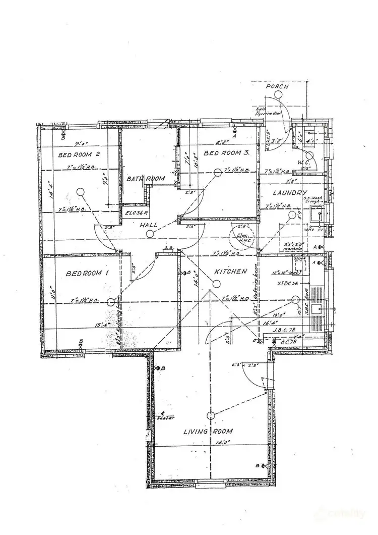 Floorplan of Homely semi-detached listing, 78 Mills Street, Whyalla Norrie SA 5608
