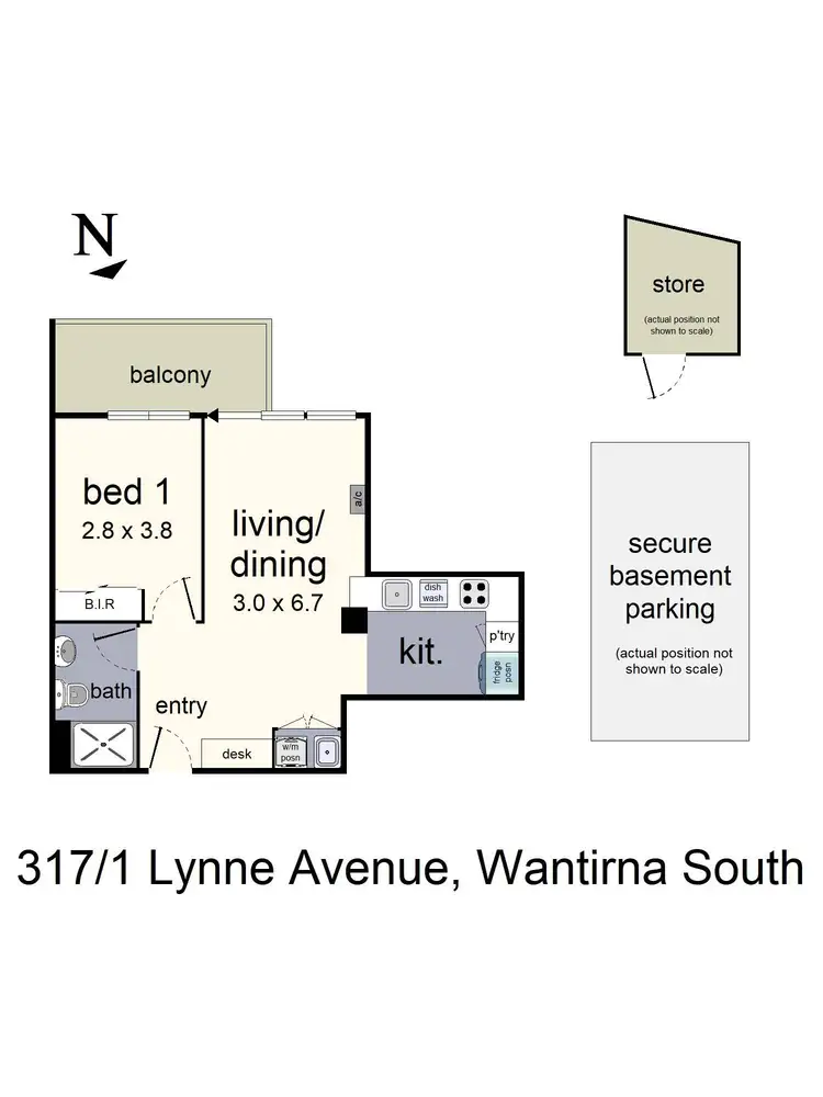 Floorplan of Homely apartment listing, 317/1 Lynne Avenue, Wantirna South VIC 3152