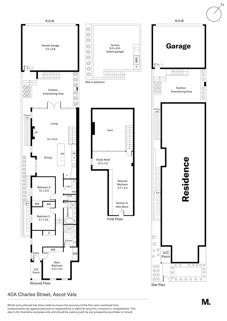 Floorplan of Homely house listing, 40a Charles Street, Ascot Vale VIC 3032