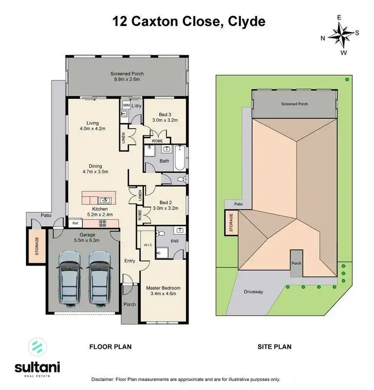 Floorplan of Homely house listing, 12 Caxton Close, Clyde VIC 3978